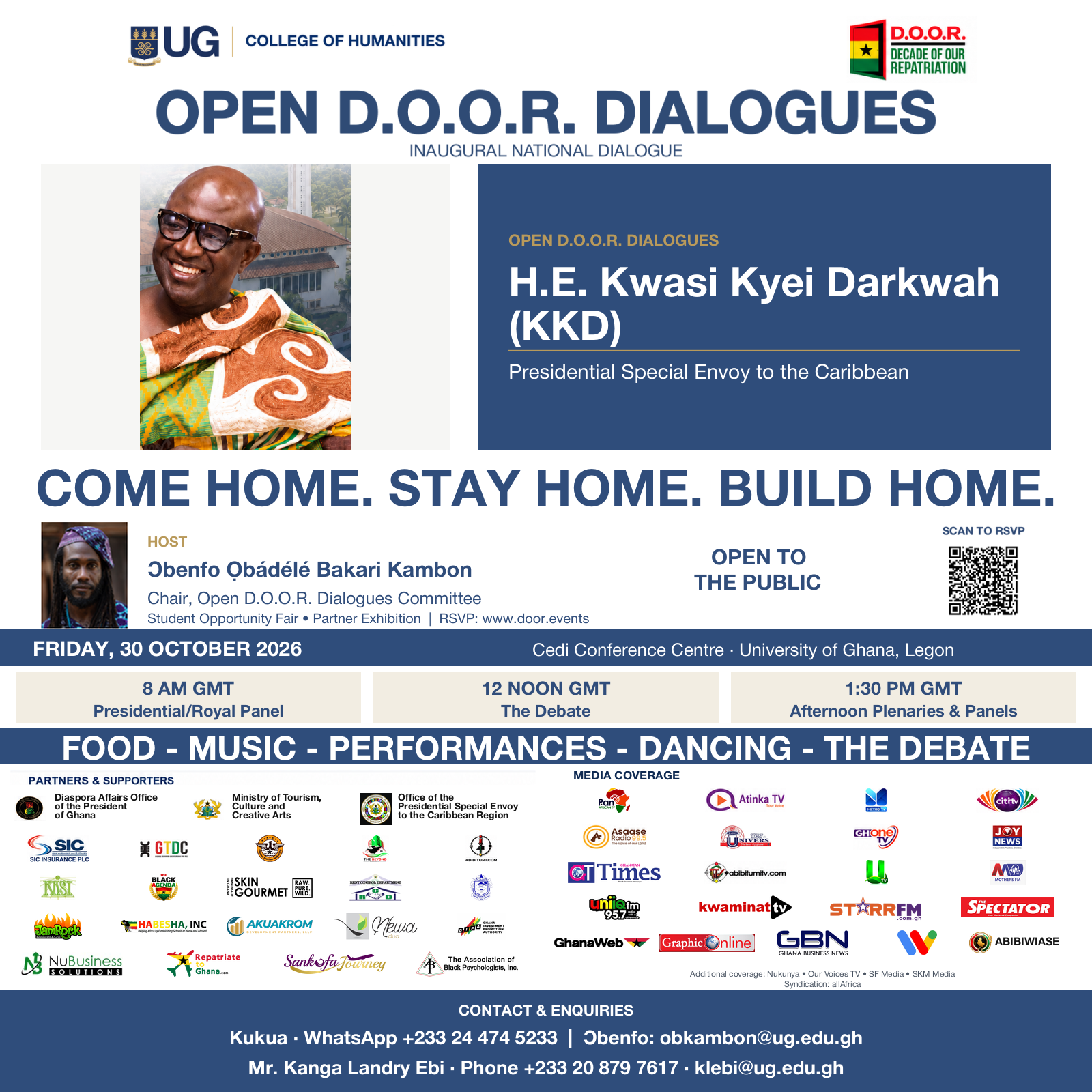 4 days left — Open D.O.O.R. Dialogues with H.E. Kwasi Kyei Darkwah