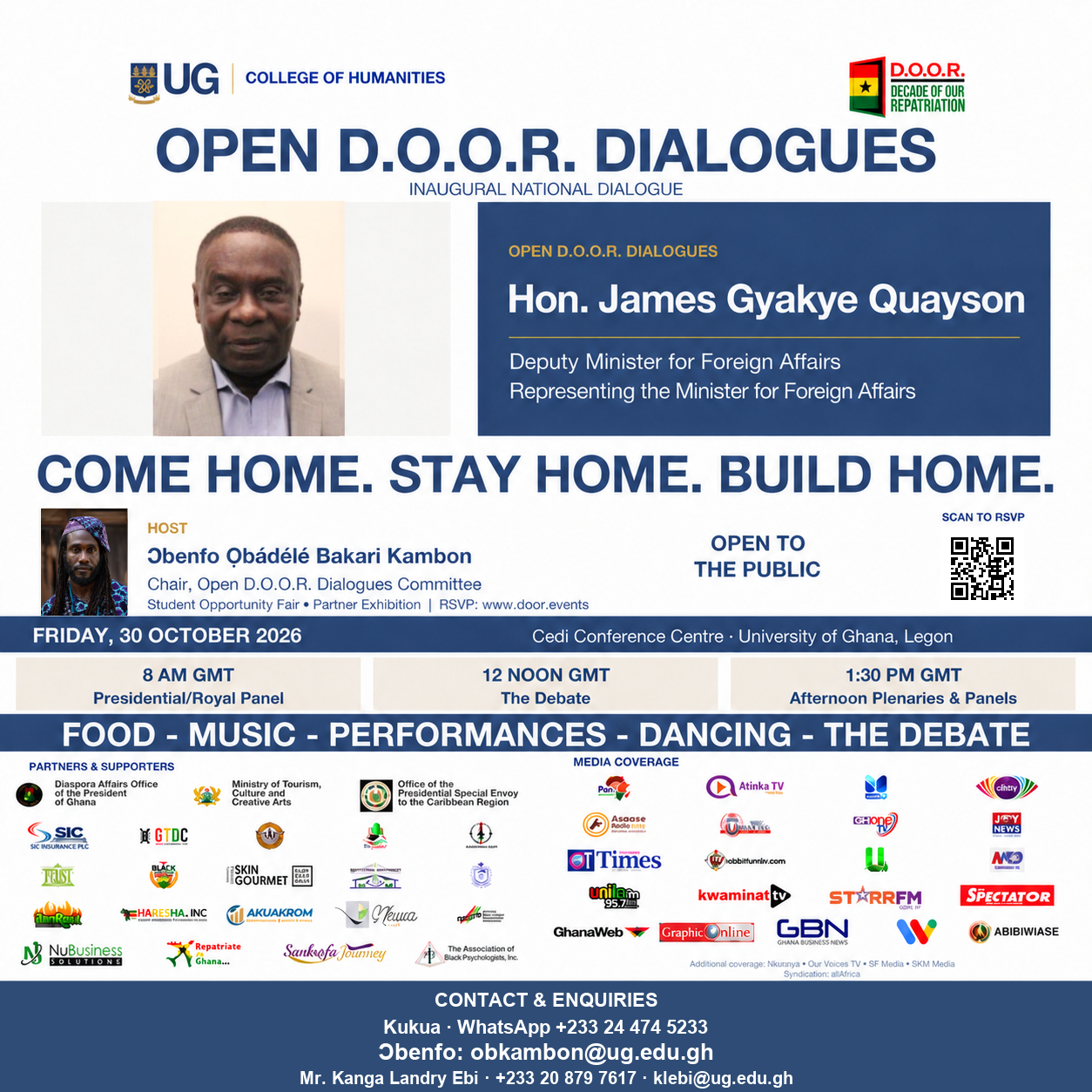5 days left — Open D.O.O.R. Dialogues with Hon. James Gyakye Quayson